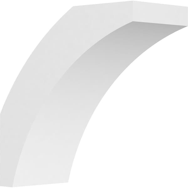 Ekena Millwork 5"W x 12"D x 12"H Standard Thorton Architectural Grade PVC Knee Brace BRCP05X12X12THR - main